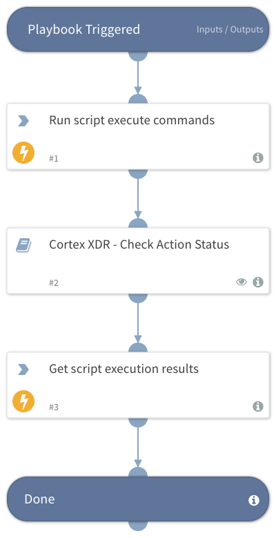 Cortex XDR - Execute commands